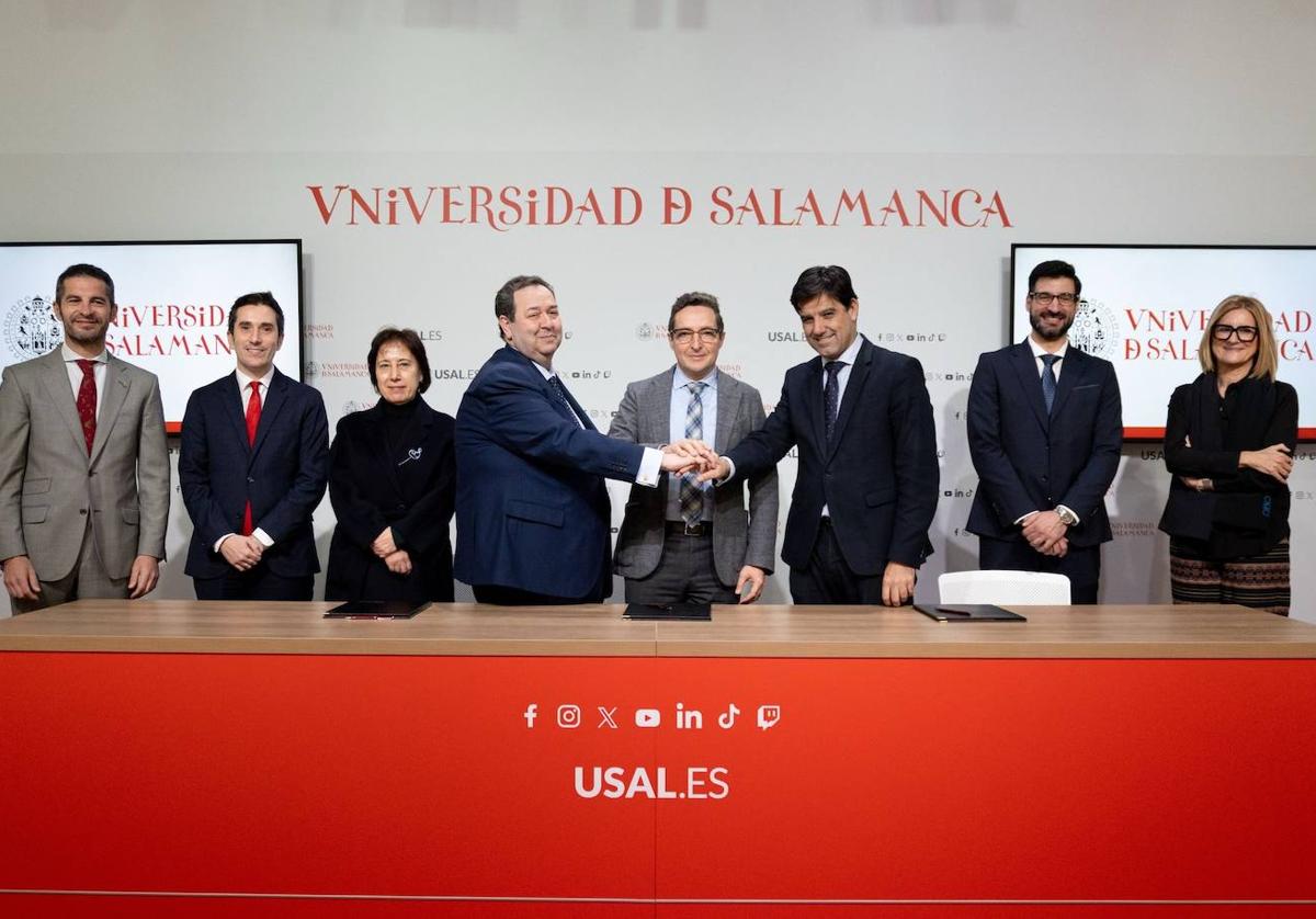 Universidad de Salamanca, Cámara de Comercio y Unicaja refuerzan su alianza para conmemorar el V Centenario de la Escuela de Salamanca