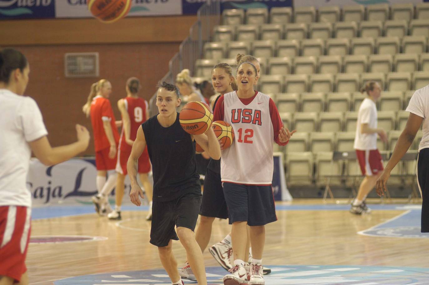 Final Four de la Euroliga femenina en Würzburg. Entrenamiento del Spartak de Moscú