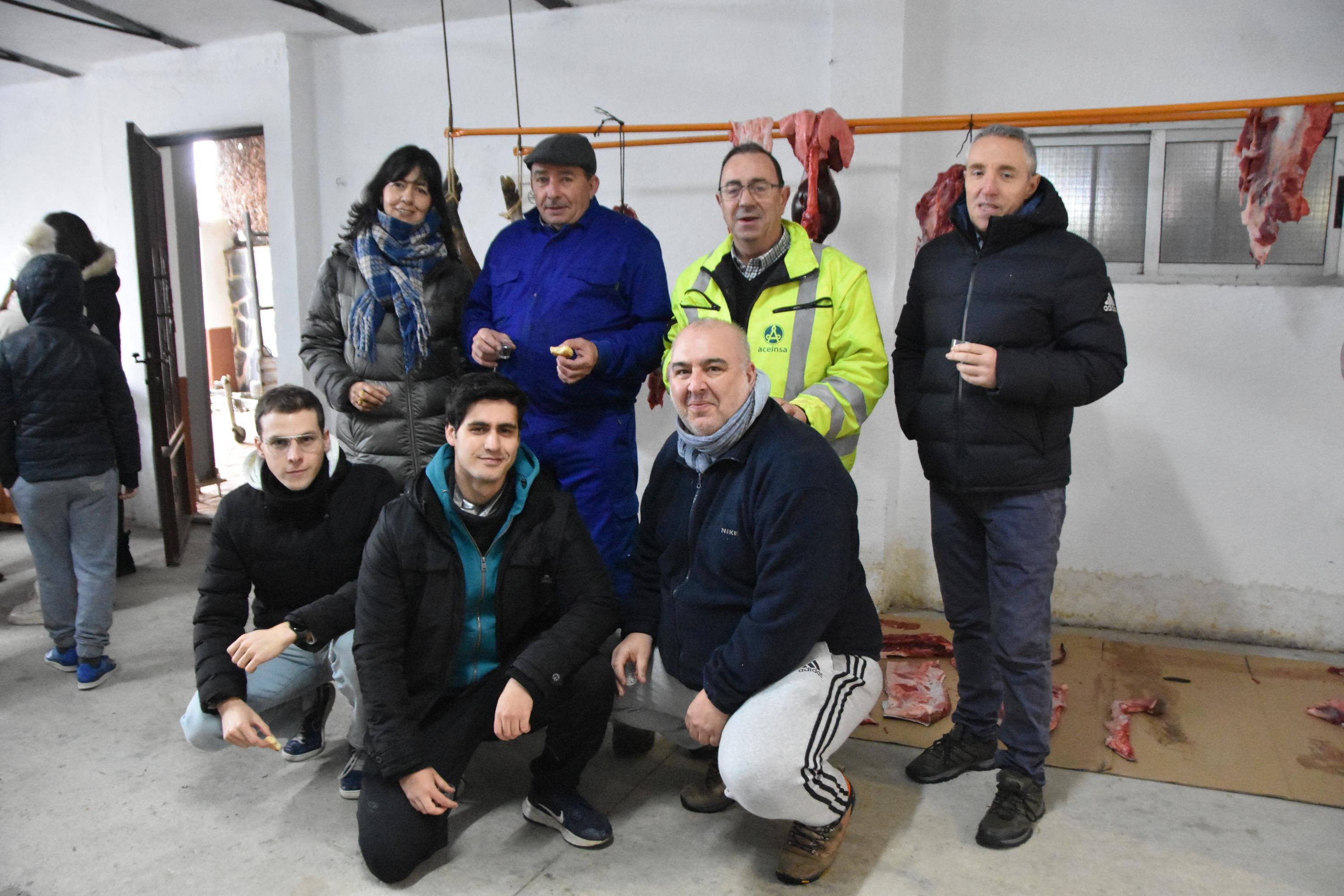 Divertida matanza pasada por agua en Las Veguillas