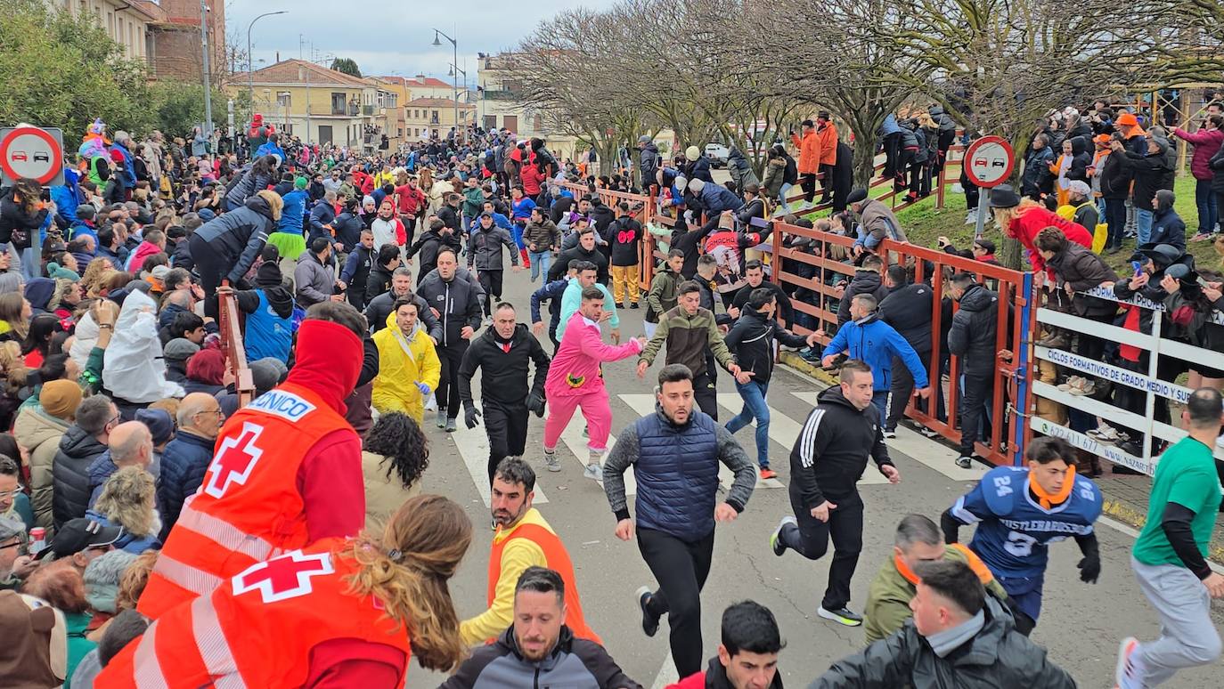 El primer encierro del Carnaval del Toro se salda con un corredor herido