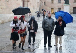 Día de lluvia en Salamanca.