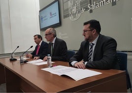 Eloy Ruiz, Javier Iglesias y Santiago Castañeda, en la presentación.