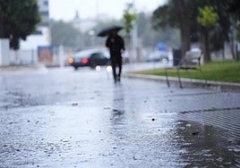 Imagen de un día de lluvia.