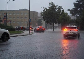 Imagen de un día lluvioso en Salamanca.