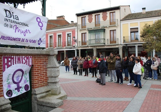 Concentración por el 8M en Peñaranda de Bracamonte.