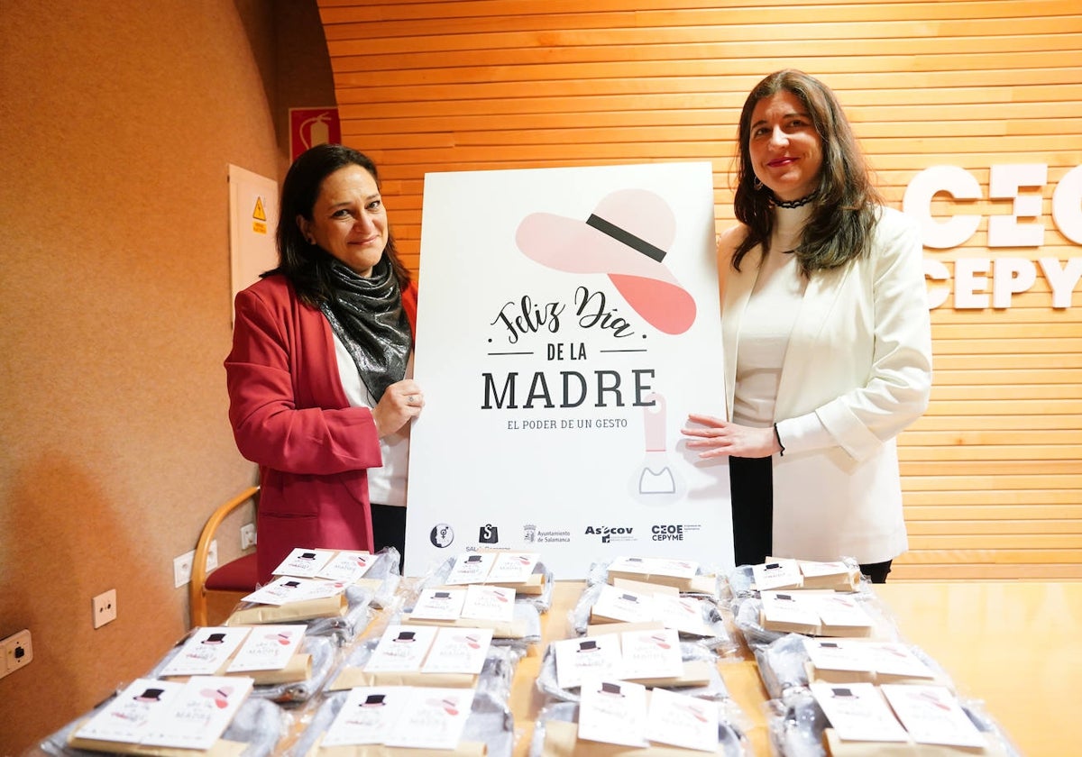 Rebeca Mendo y Myriam Rodríguez durante la presentación de la campaña.