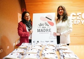 Rebeca Mendo y Myriam Rodríguez durante la presentación de la campaña.