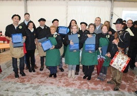 Momento del nombramiento de matanceros de honor