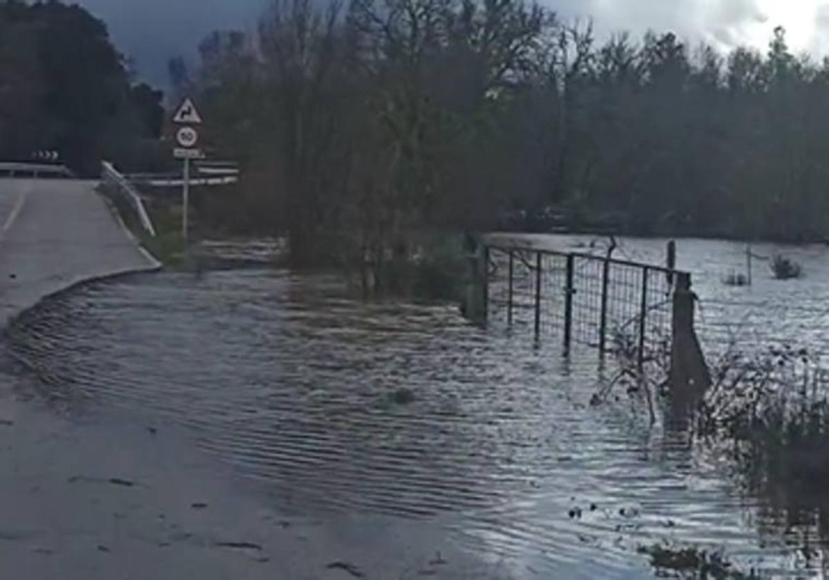 Imagen de las inundaciones en El Sahugo.