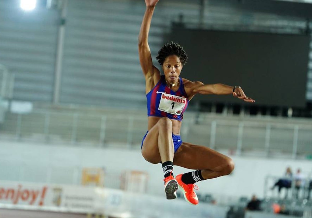 La participación de Yulimar Rojas en el I Trofeo de Atletismo Ciudad de Salamanca, en imágenes