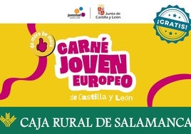 Caja Rural de Salamanca y la Junta de Castilla y León firman un convenio para impulsar el Carné Joven Europeo