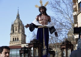 Imagen inédita de Jesús Despojado junto a la Escuela de Santiago Uno