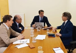 Rubén Martín, José Manuel Jiménez, Juan Carlos Suárez-Quiñones y Luis Francisco Martín, hoy en Valladolid.