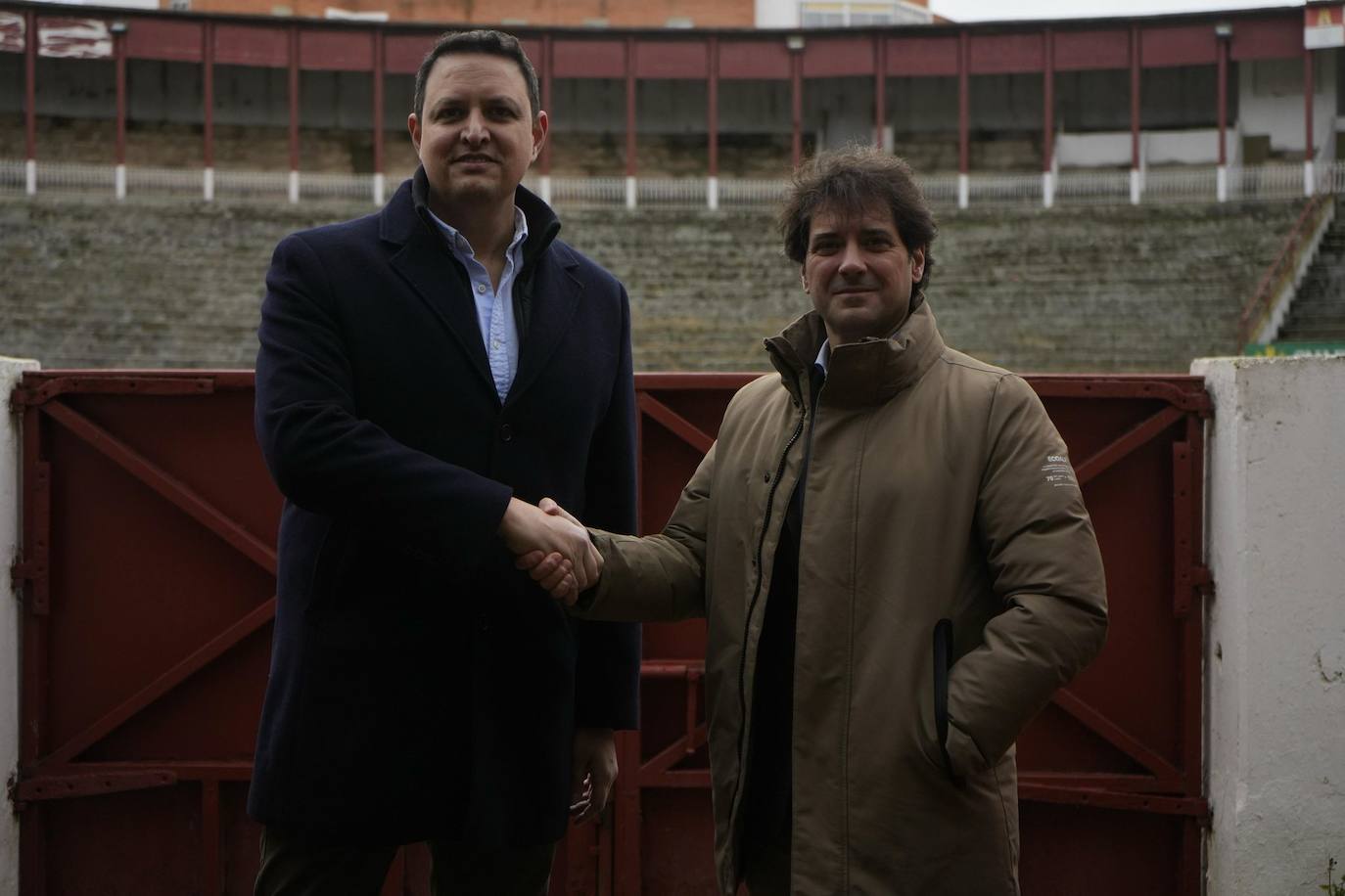 Alberto García y José Ignacio Cascón, en la plaza de toros de Zamora.