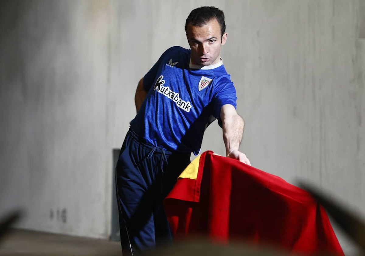 Damián Castaño, en un momento de su entrenamiento.