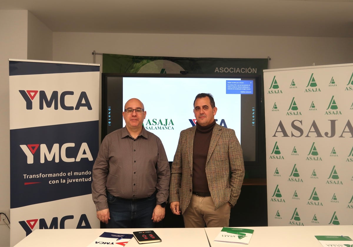 Gonzalo Grande (YMCA) y Juan Luis Delgado (ASAJA Salamanca)