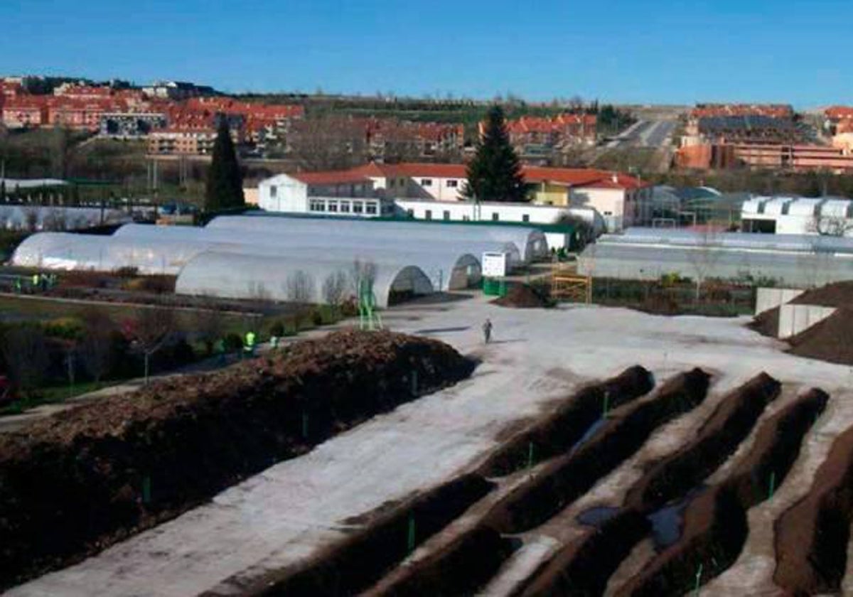 Instalaciones de la planta de compost de Viveros El Arca