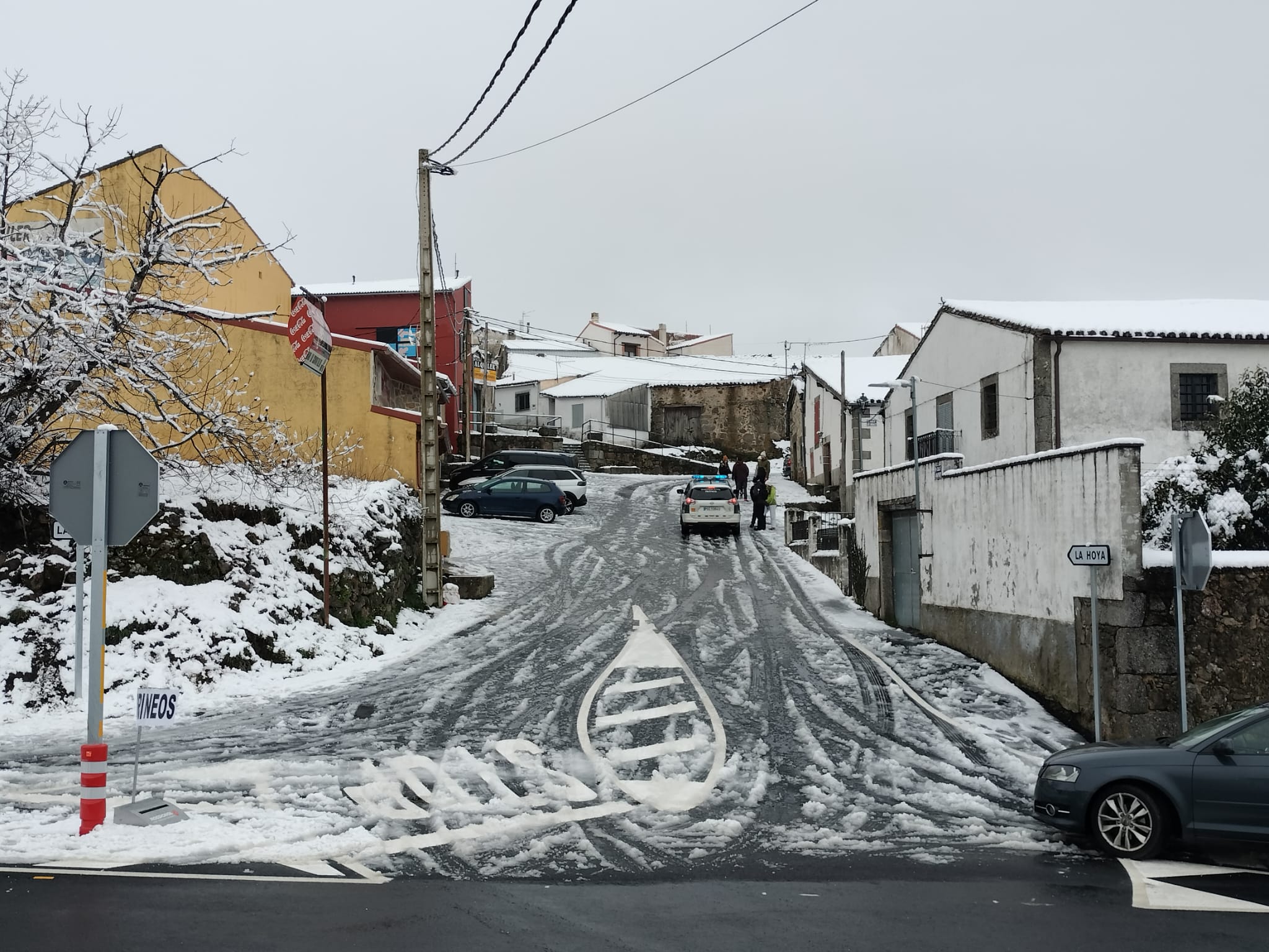 La nieve, protagonista en las carreteras de la provincia