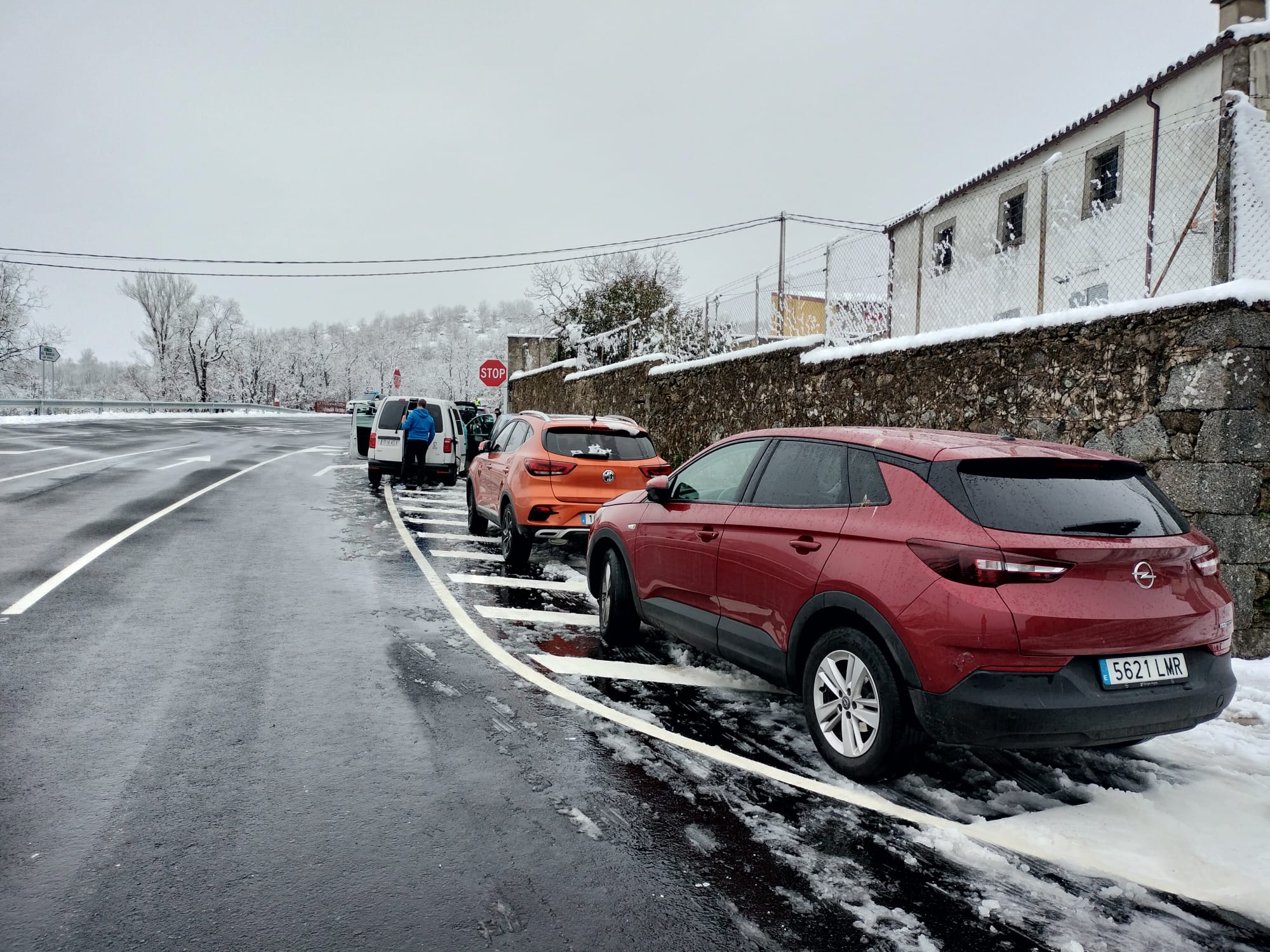 La nieve, protagonista en las carreteras de la provincia