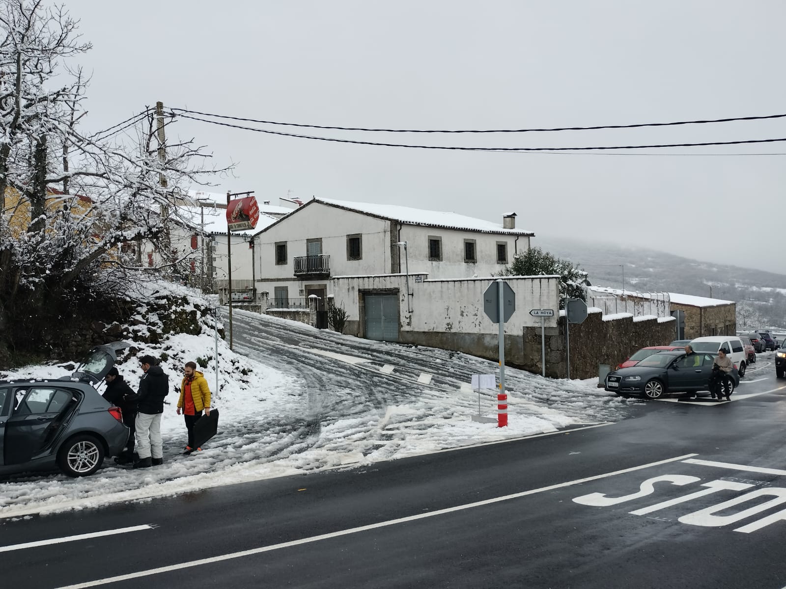 La nieve, protagonista en las carreteras de la provincia