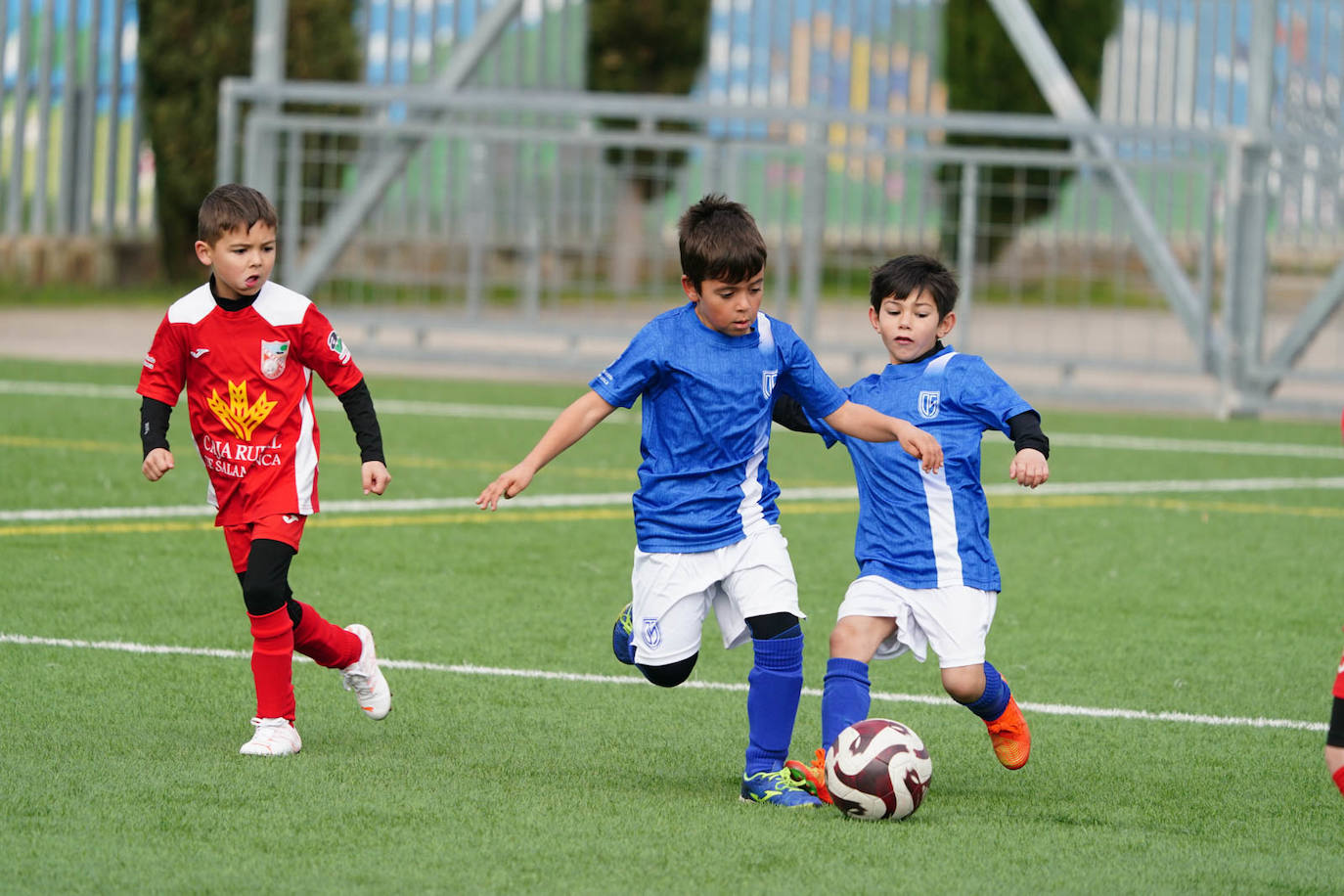 La jornada del fútbol base en Salamanca, en imágenes