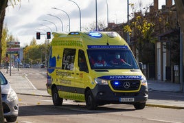 Ambulancia de Sacyl en Salamanca.