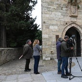 El equipo desplazado hasta Ciudad Rodrigo en el castillo
