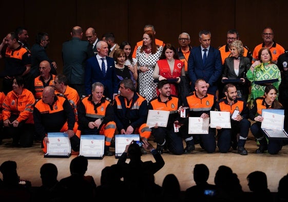 Entrega de Medallas del Mérito de la Protección Civil del pasado año.