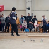 Finales del campeonato de España de petanca en el recinto ferial de la Diputación de Salamanca.
