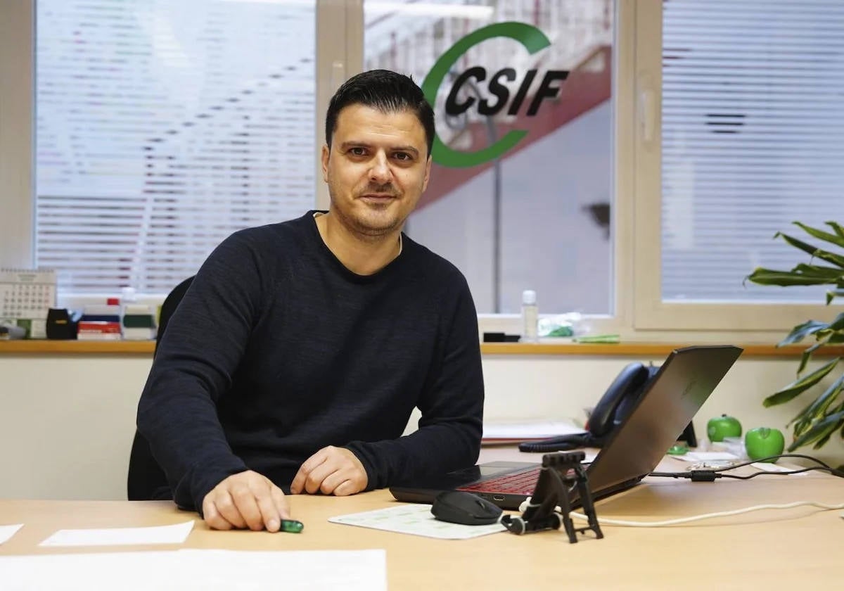 Sergio Vaquero, responsable de Educación en CSIF Salamanca.