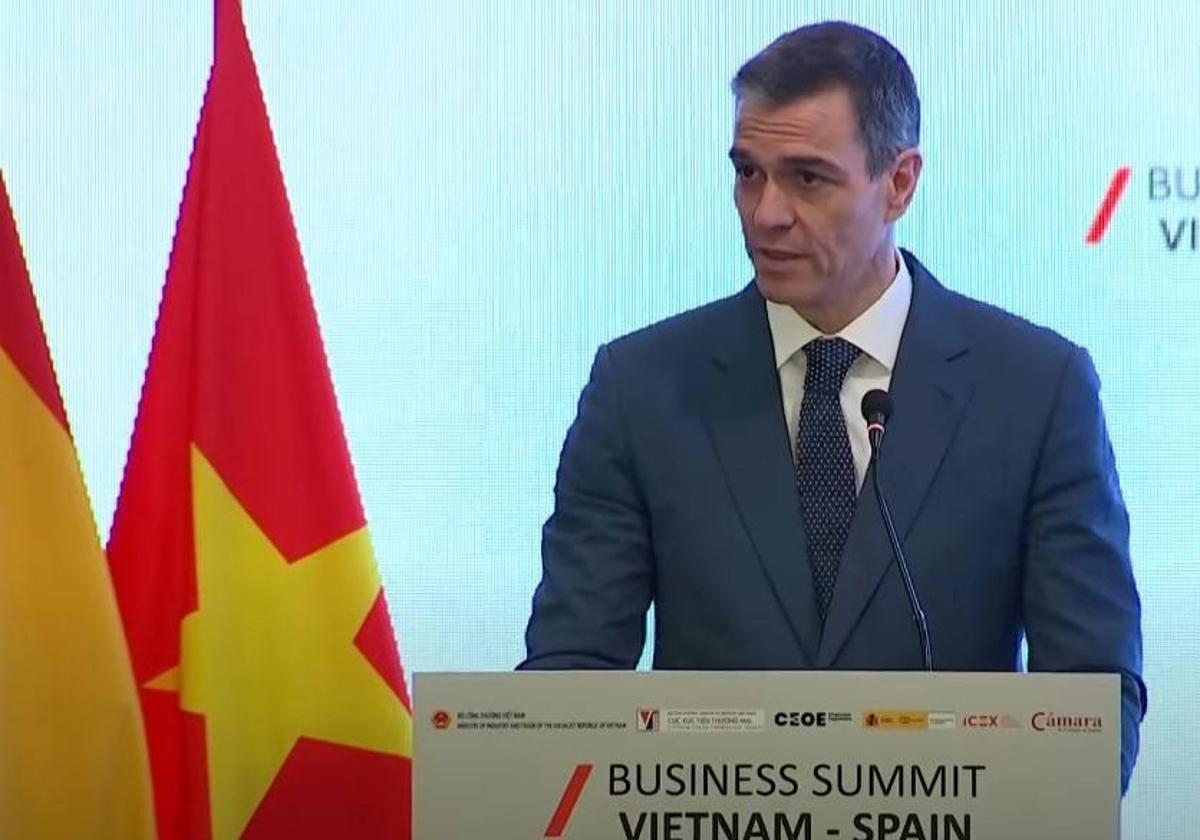Pedro Sánchez aboga en Vietnam por un comercio global abierto frente a los aranceles de Estados Unidos