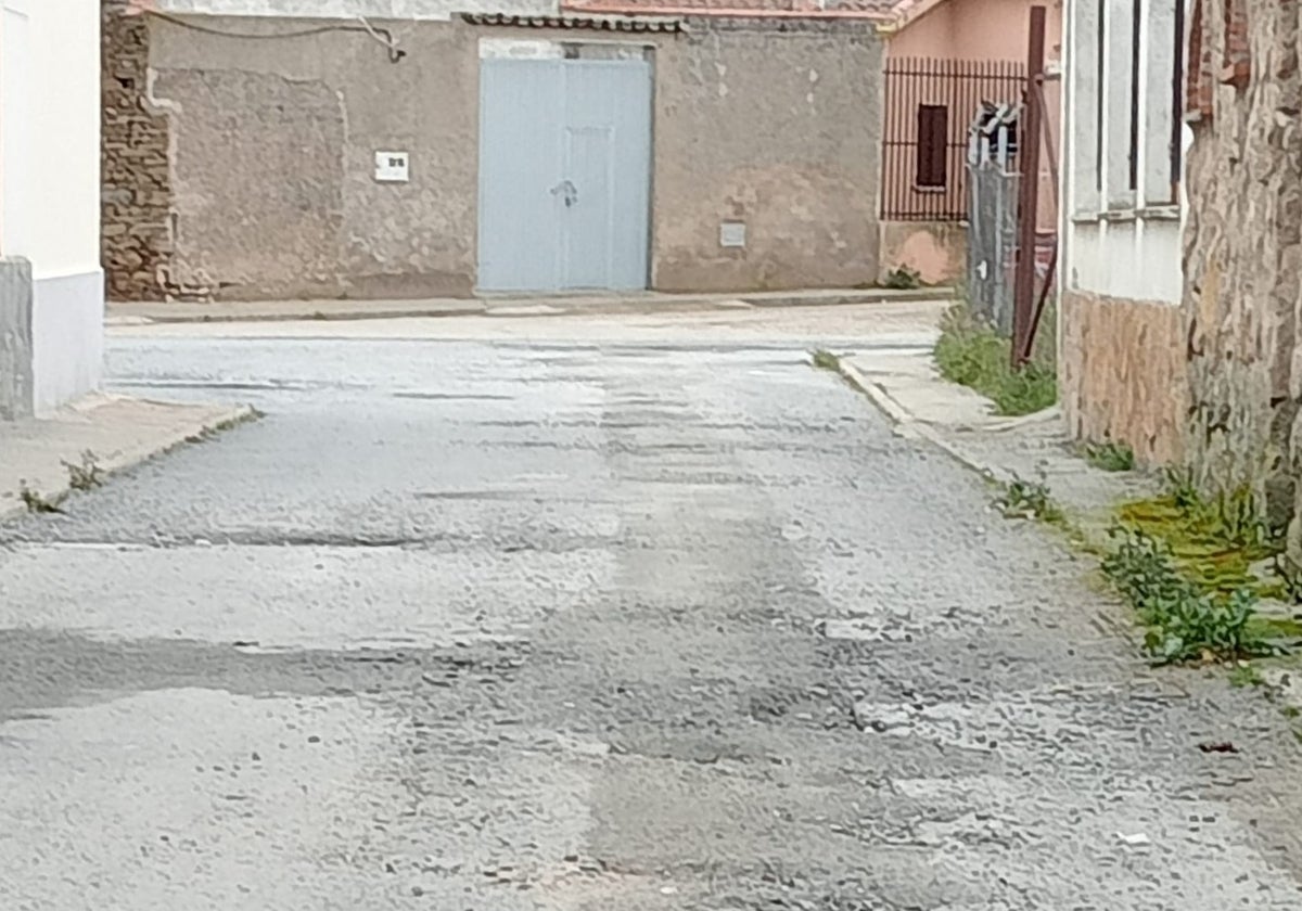 Una de las calles de Garcihernández.