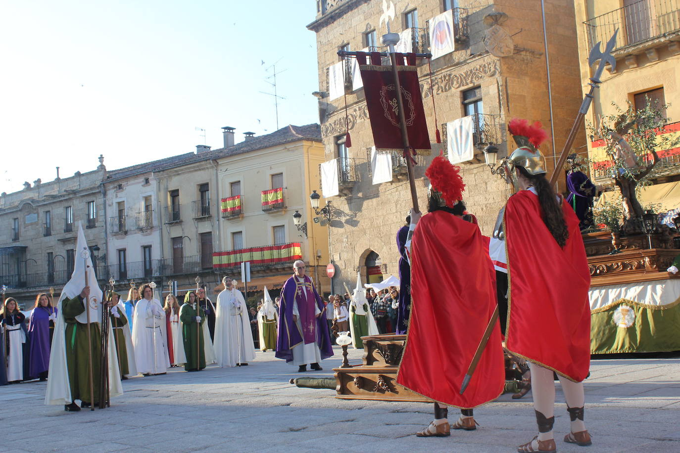 El sol cae sobre la Oración del Huerto en Ciudad Rodrigo