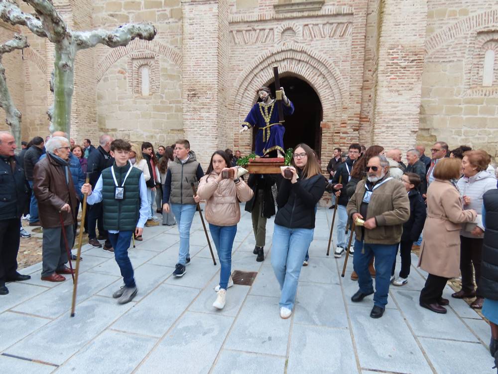 El flagelado del siglo XVI protagoniza la procesión del Jueves Santo en Cantalapiedra