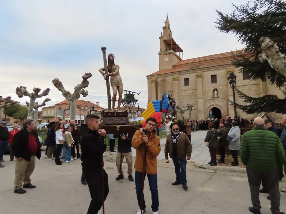 El flagelado del siglo XVI protagoniza la procesión del Jueves Santo en Cantalapiedra