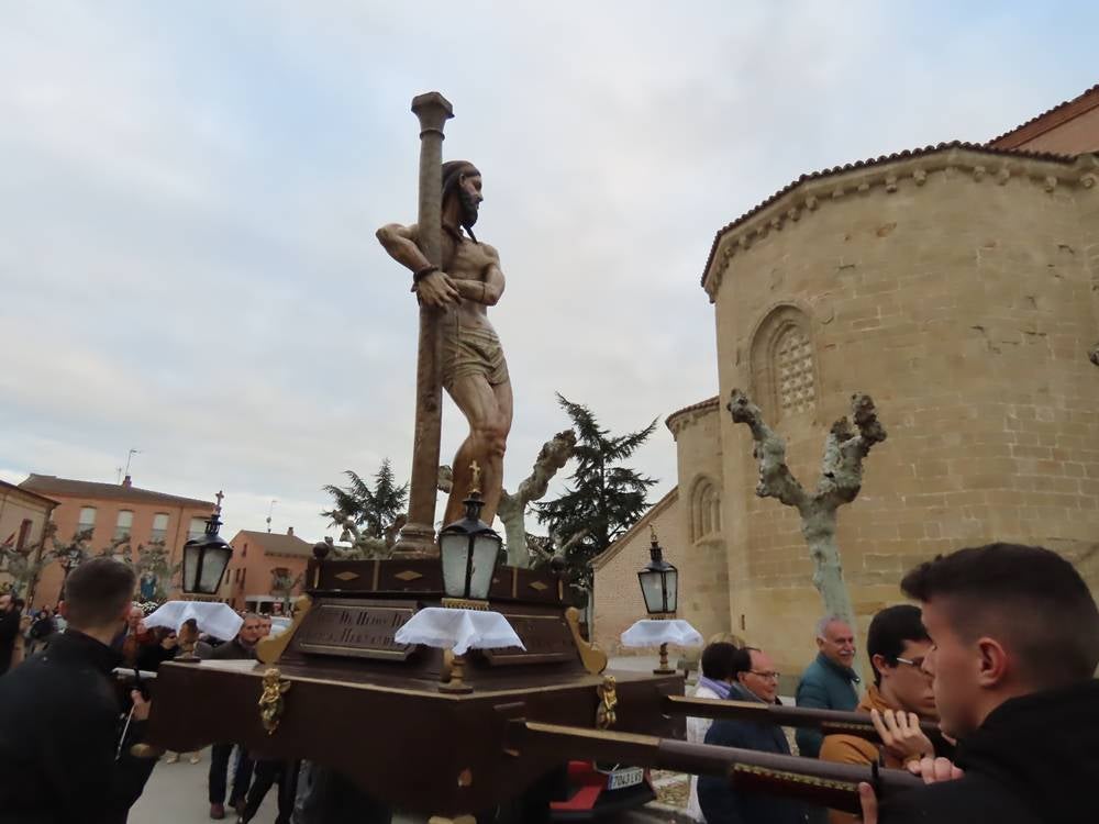 El flagelado del siglo XVI protagoniza la procesión del Jueves Santo en Cantalapiedra