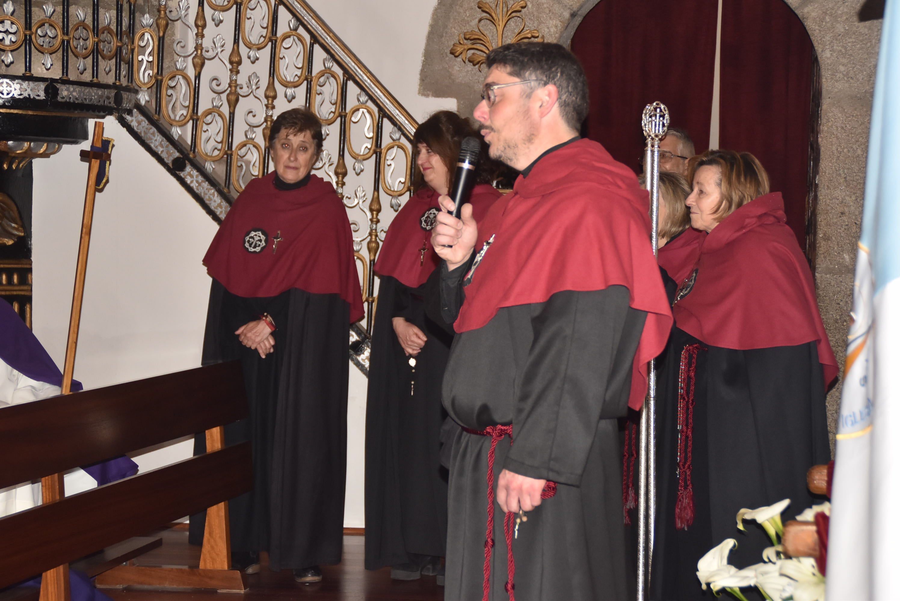 La lluvia acorta la procesión de la Virgen de las Angustias en Béjar