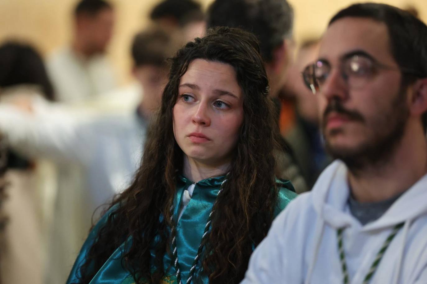 Imagen secundaria 1 - Lágrimas en el Carmen de Abajo: así ha vivido la Cofradía de la Oración en el Huerto el no salir a la calle este Viernes Santo