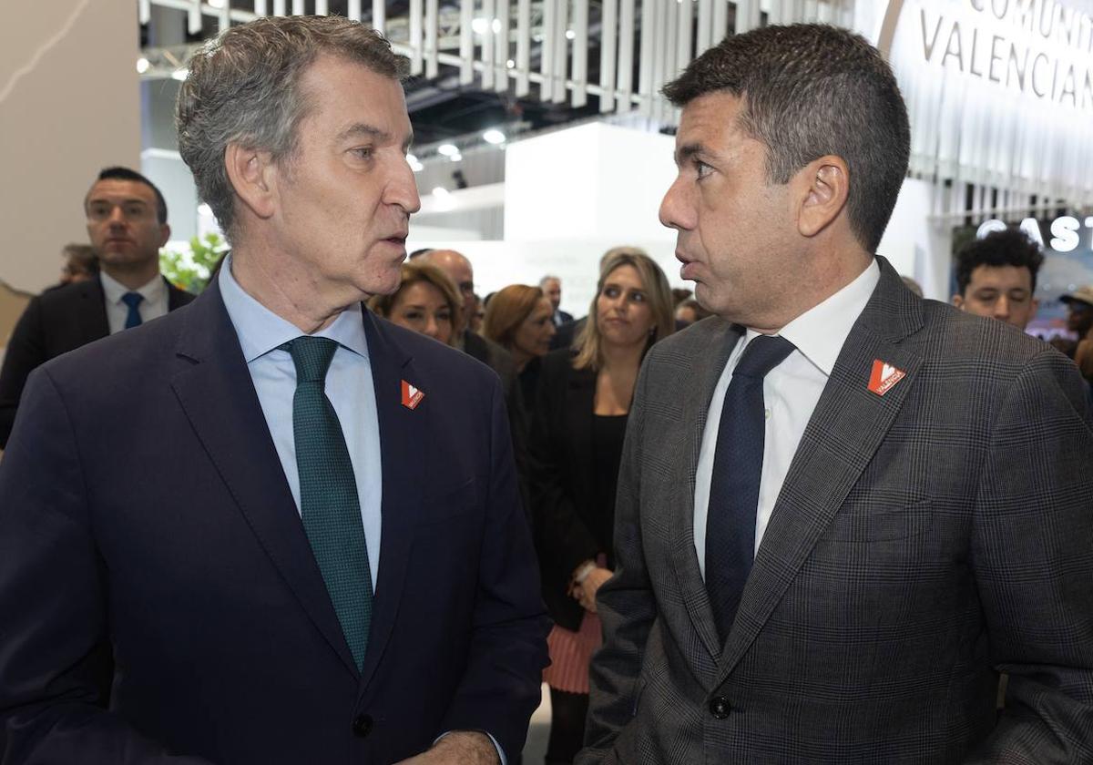 Feijóo reafirma su apoyo a Mazón por ser «coherente y valiente» y dice que ya se verá si repite como candidato