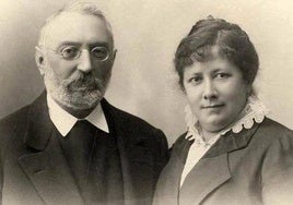 Retrato de Miguel de Unamuno y Concha Lizárraga.