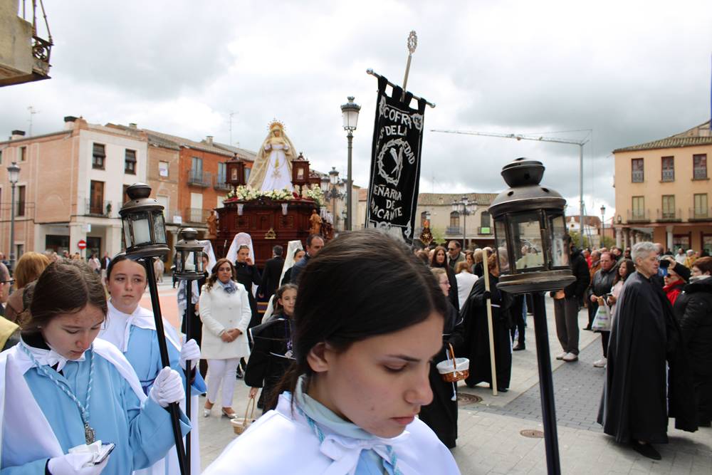 Emocionante procesión del Resucitado en Peñaranda