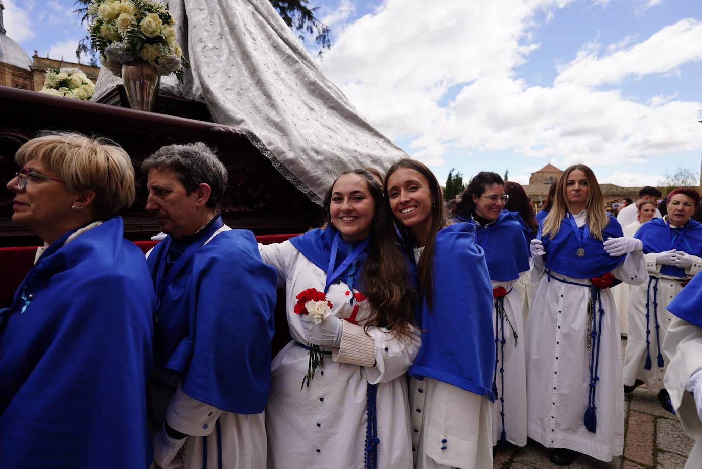La procesión del Encuentro, en imágenes
