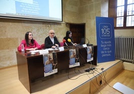 Placidia Mateos, Tomás Durán y Elena López.