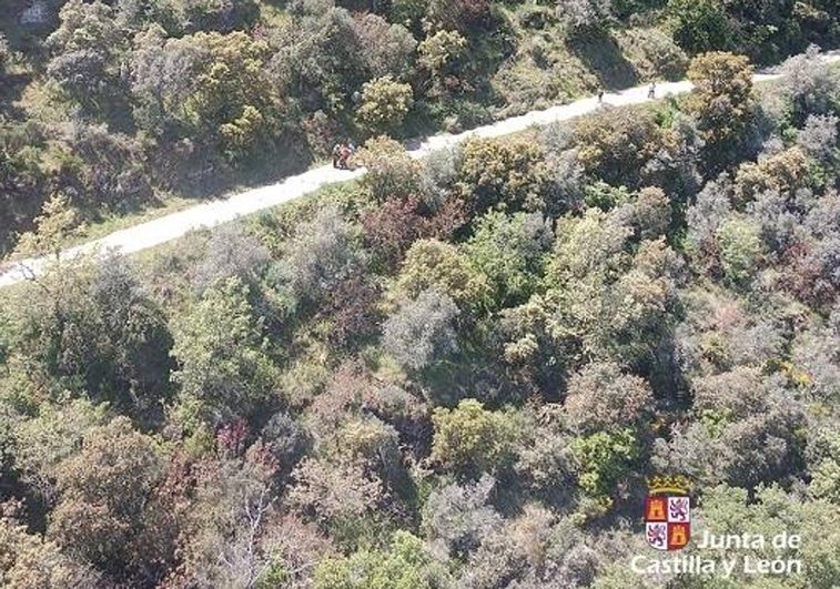 Operativo de rescate en el Pozo de los Humos.