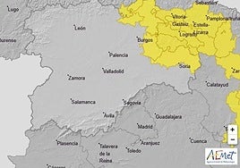 Las dos provincias de Castilla y León en alerta por tormentas con granizo este viernes