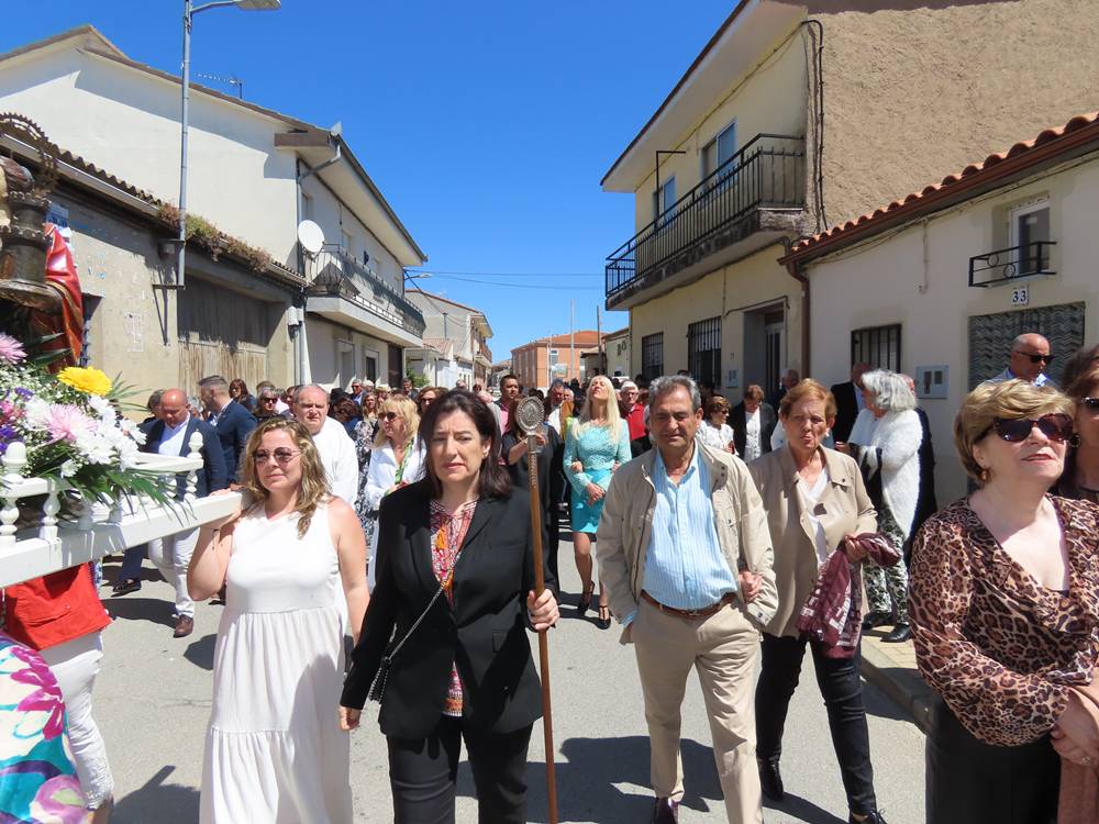 Honores a Santa Bárbara en Villoria