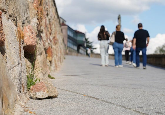 Piedras que se van desprendiendo