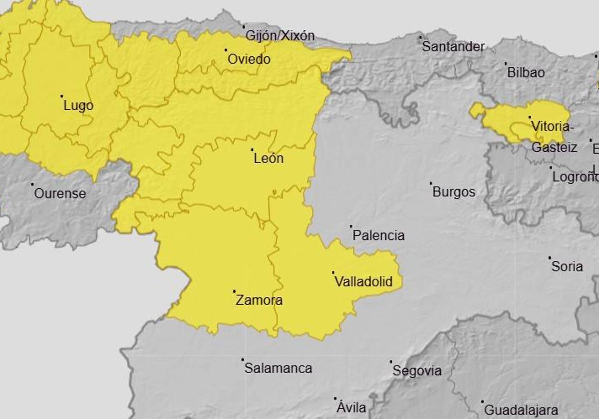 Tres provincias de Castilla y León en alerta por granizo en la previa del puente de mayo