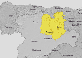 Imagen de las dos provincias afectadas por el aviso.