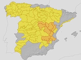 La Aemet pone en aviso amarillo por lluvias y tormentas a toda Castilla y León